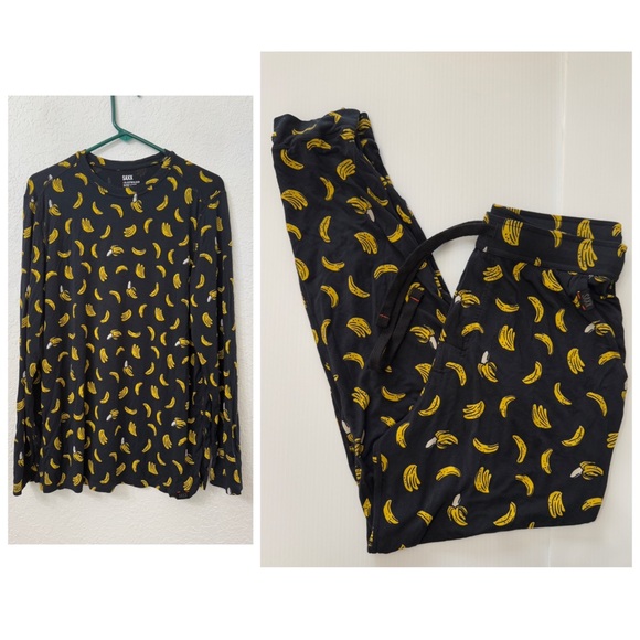 SAXX Sleepwalker Snooze Banana Pajama Set - M/S - Picture 1 of 14